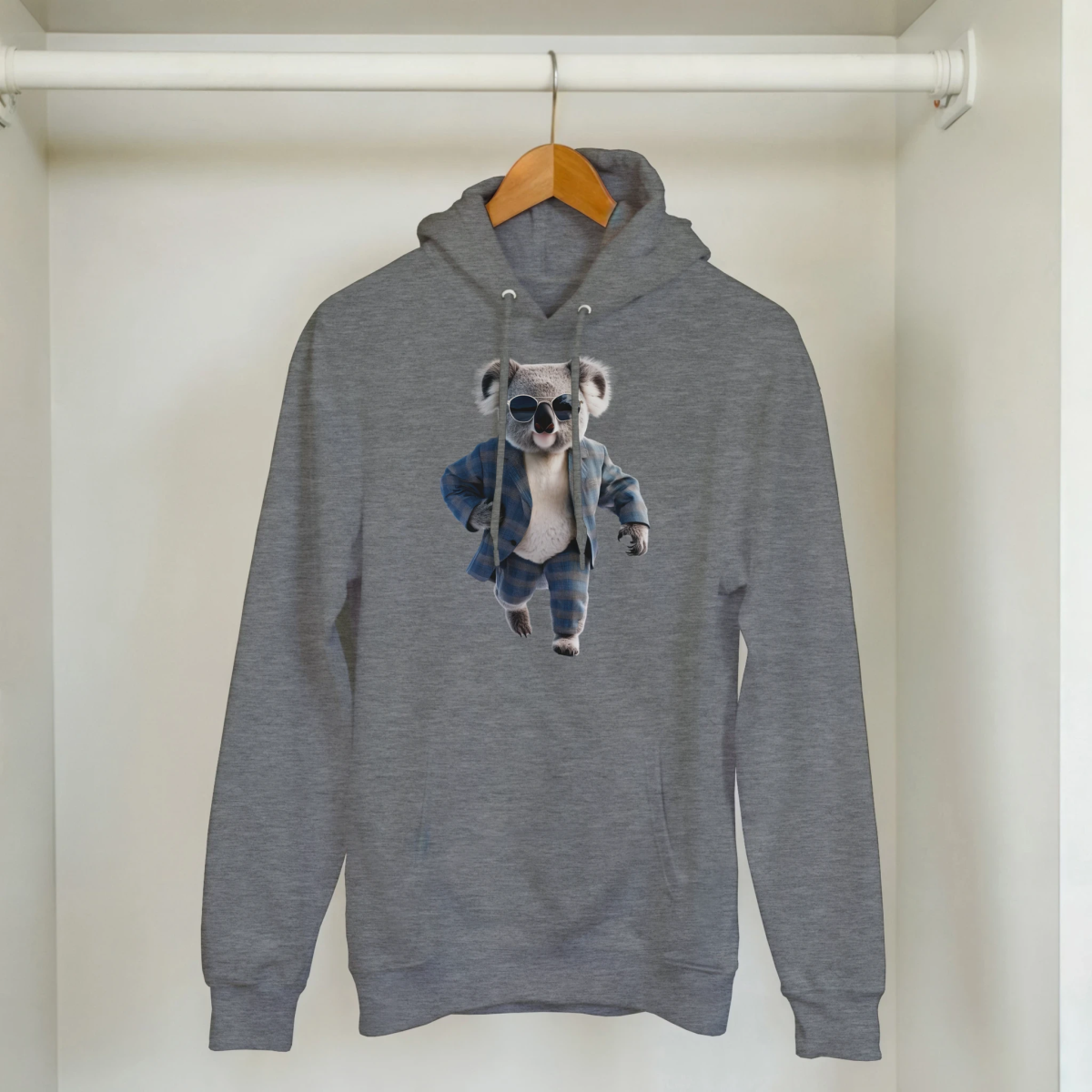 Cool Koala Plaid Suit Hoodie - ROMAG Store