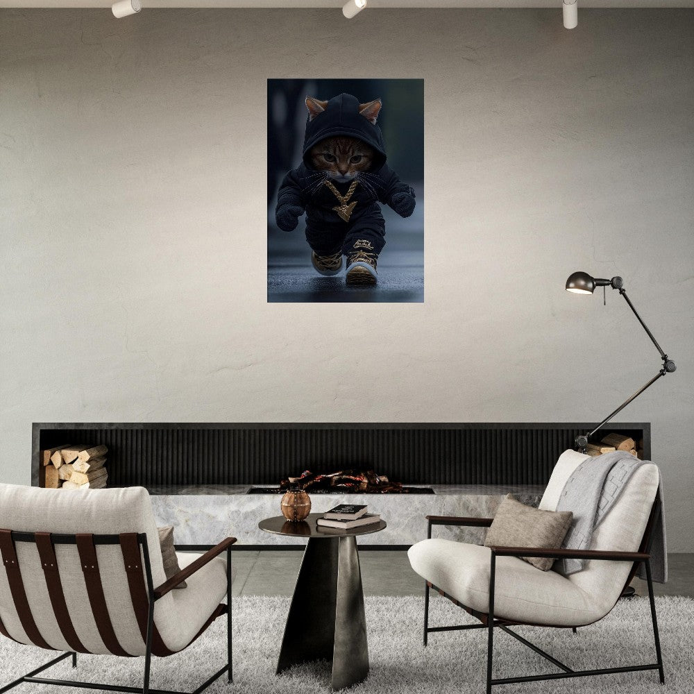 Urban Cat Canvas Art - ROMAG Store