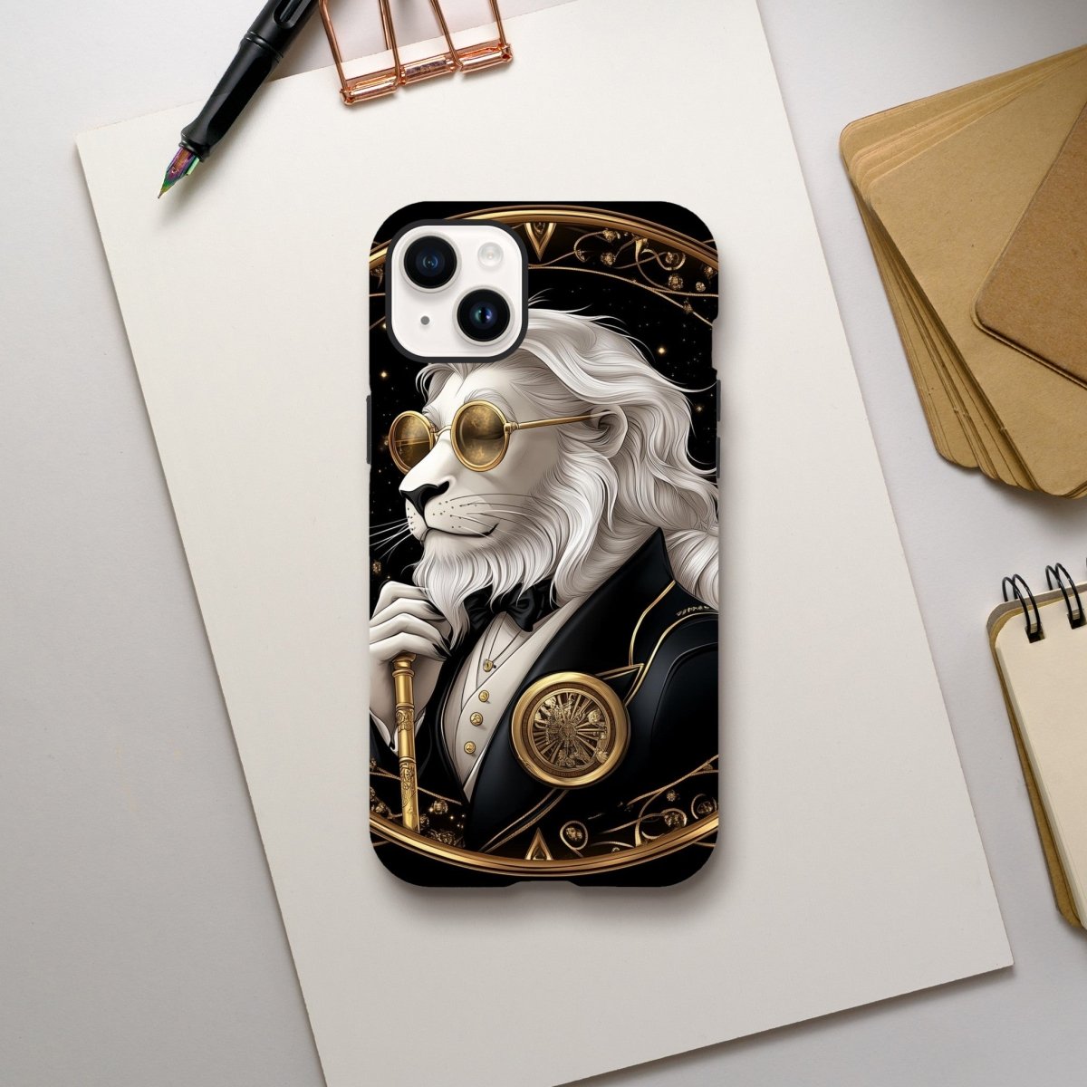 Regal Lion Dapper Gentleman iPhone Tough Case - ROMAG Store