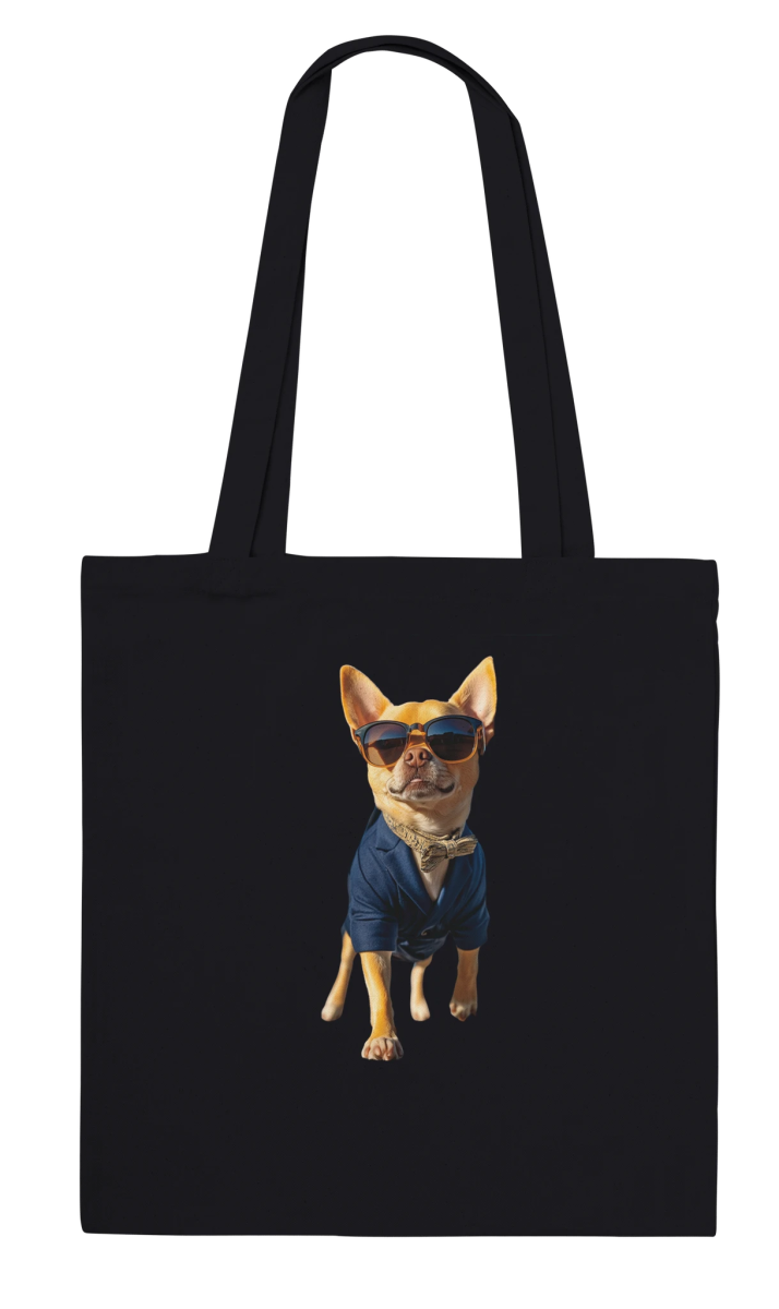 Dapper Chihuahua Dog Tote Bag - ROMAG Store