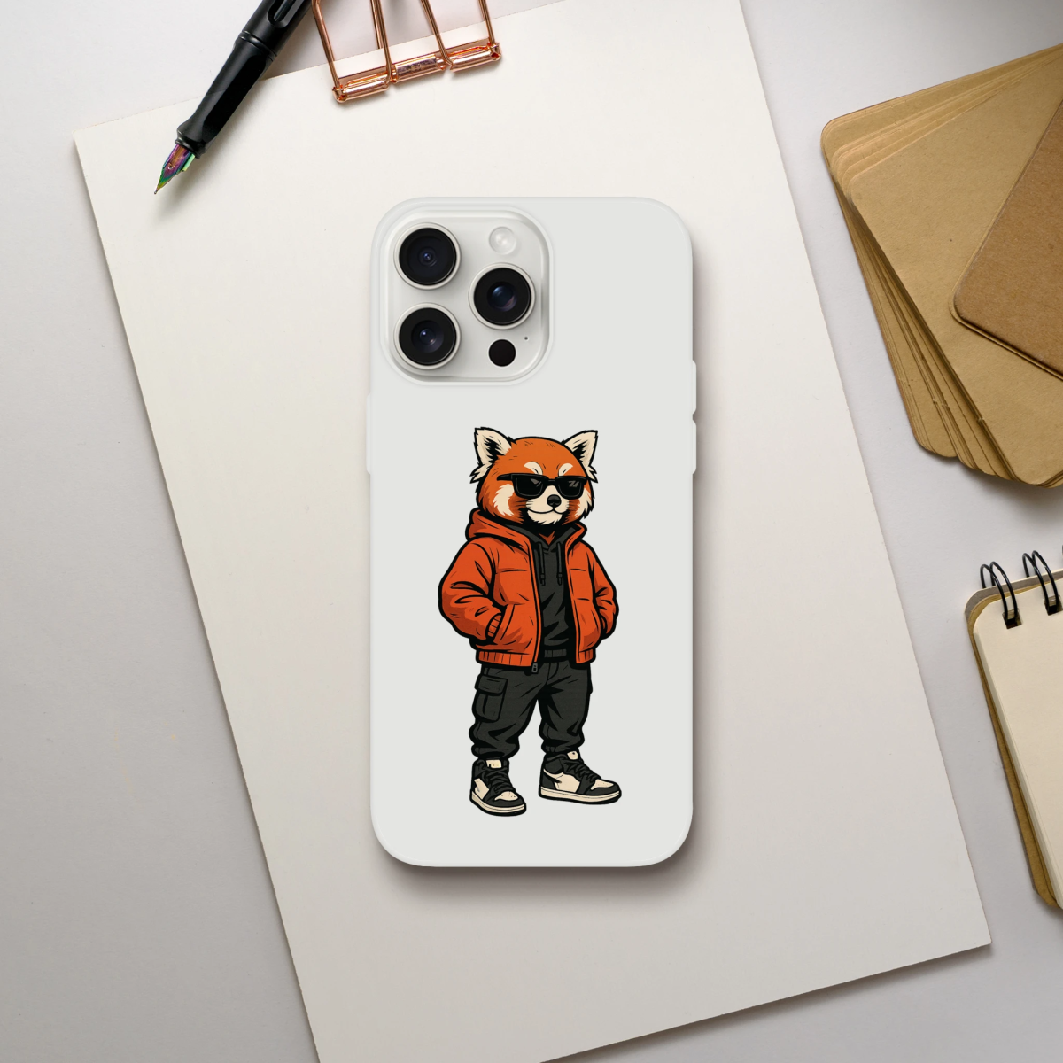 Red Panda Street Style iPhone Flexi Case - ROMAG Store