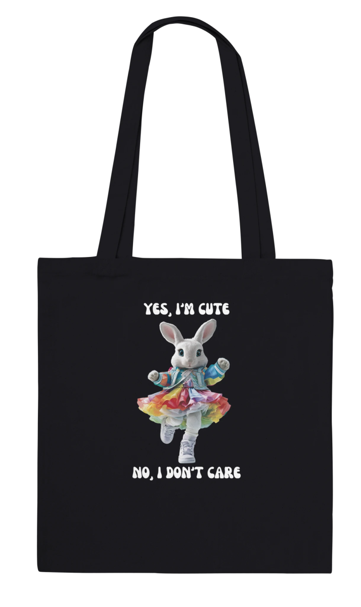 Rainbow Chic Rabbit Tote Bag - ROMAG Store