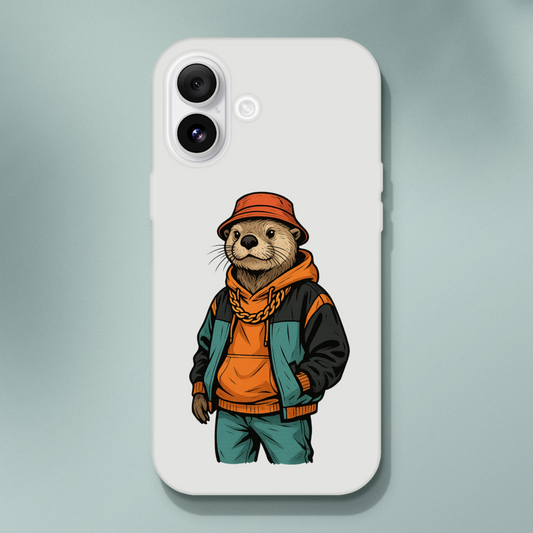 Retro Street Otter iPhone Flexi Case - ROMAG Store