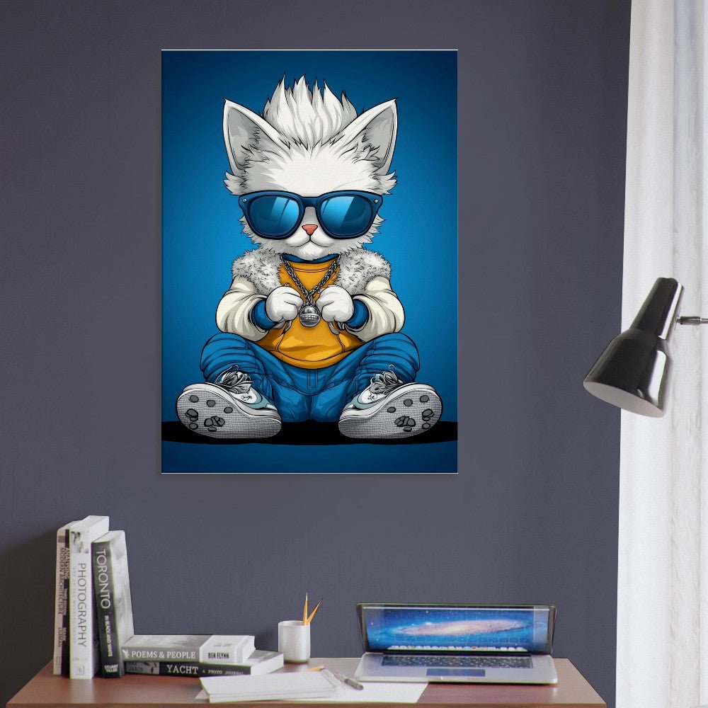 Cool Cat in Shades Canvas - ROMAG Store