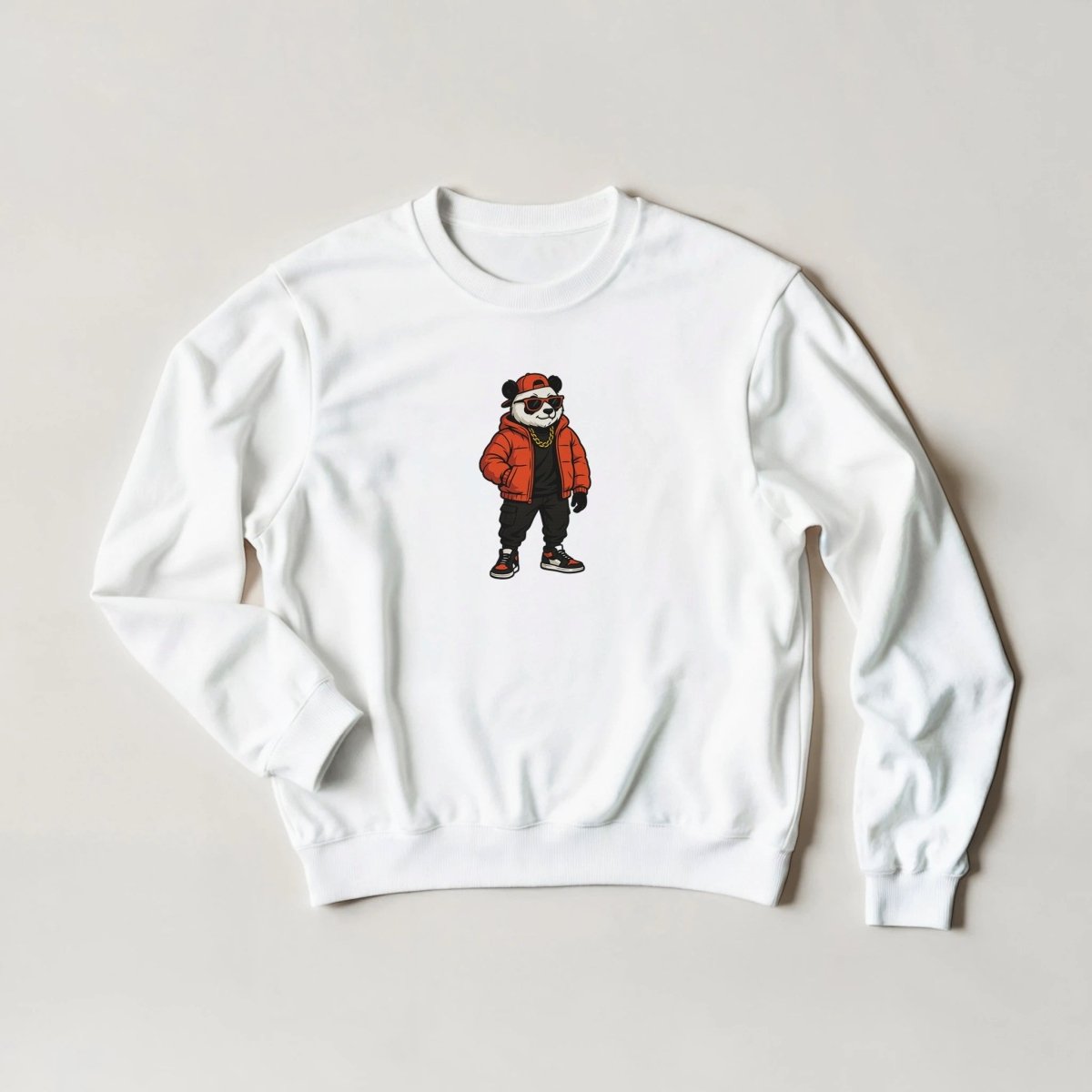 Cool Panda Sweatshirt – Urban Streetwear Graphic in 6 Colors - ROMAG Store