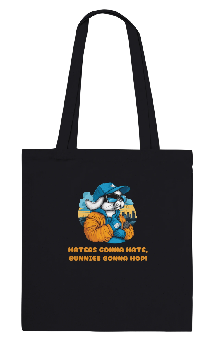 Haters Gonna Hate Bunny Tote Bag - ROMAG Store