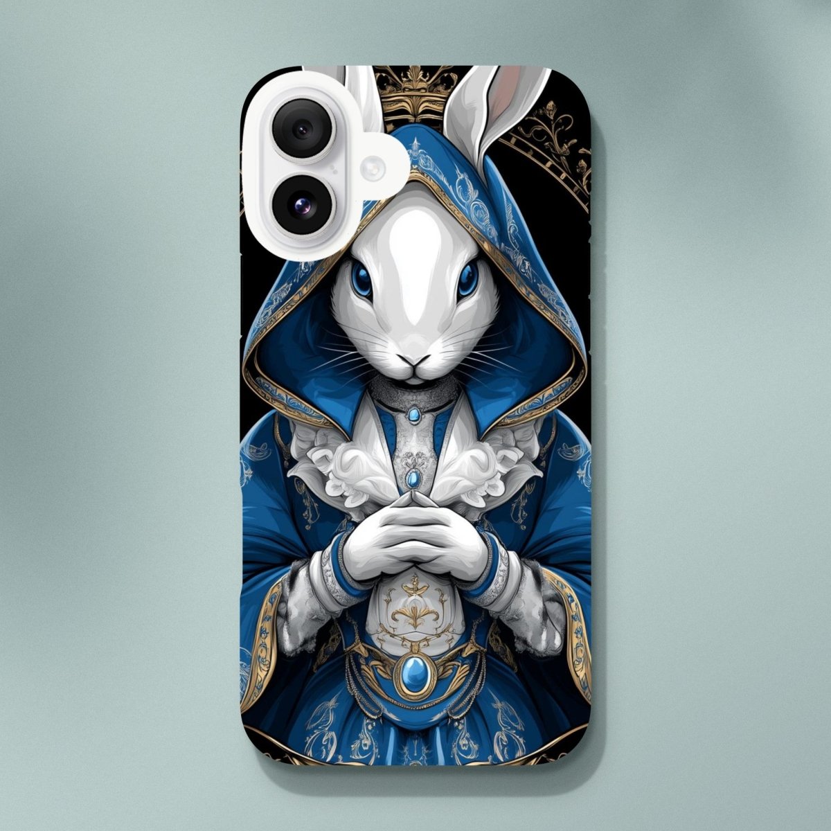 Regal Rabbit Royal Blue iPhone Tough Case - ROMAG Store