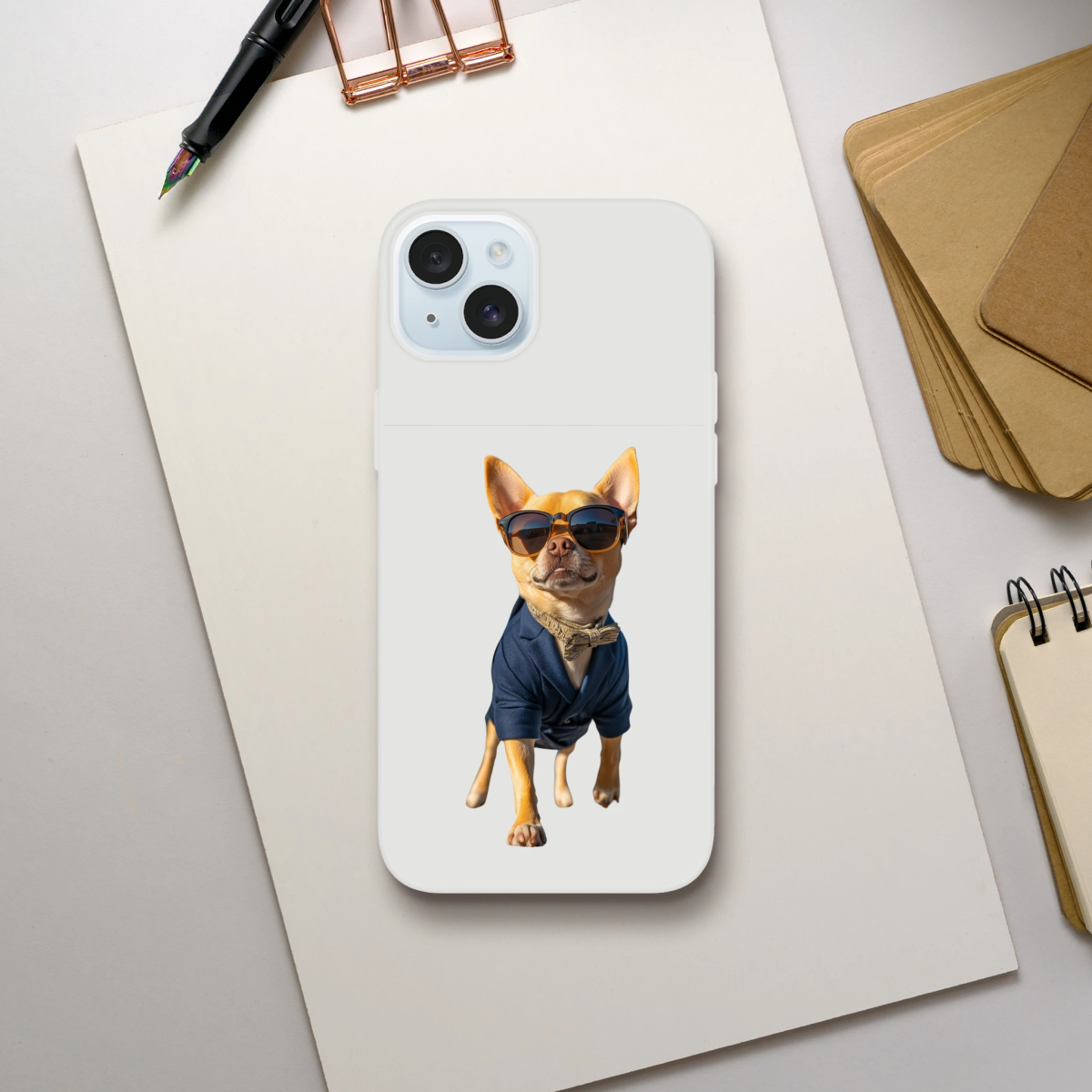 Dapper Chihuahua iPhone Flexi Case - ROMAG Store