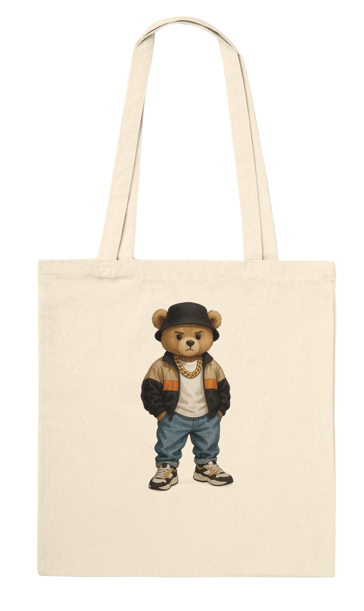 Cool Bear Hip - Hop Streetwear Tote Bag - ROMAG Store