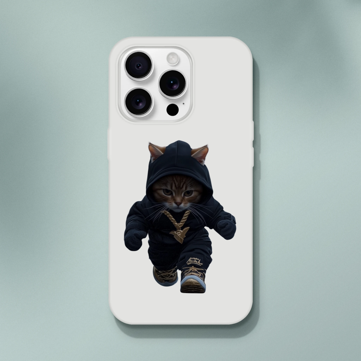 Gangsta Cat iPhone Flexi Case - ROMAG Store