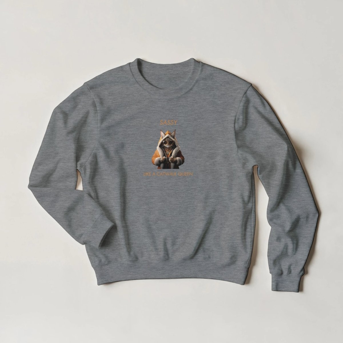 Sassy Catwalk Queen Lynx Sweatshirt – Streetwear Graphic Tee in Multiple Colors - ROMAG Store