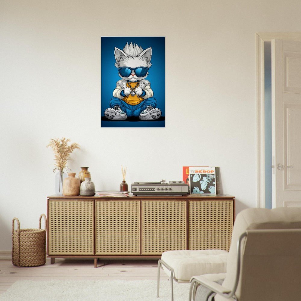 Cool Cat in Shades Canvas - ROMAG Store