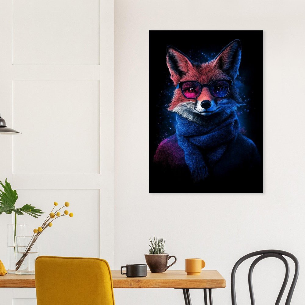 Cosmic Cool Fox Canvas - ROMAG Store