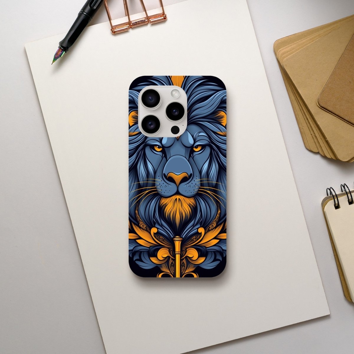 Regal Lion of Valor iPhone Tough Case - ROMAG Store