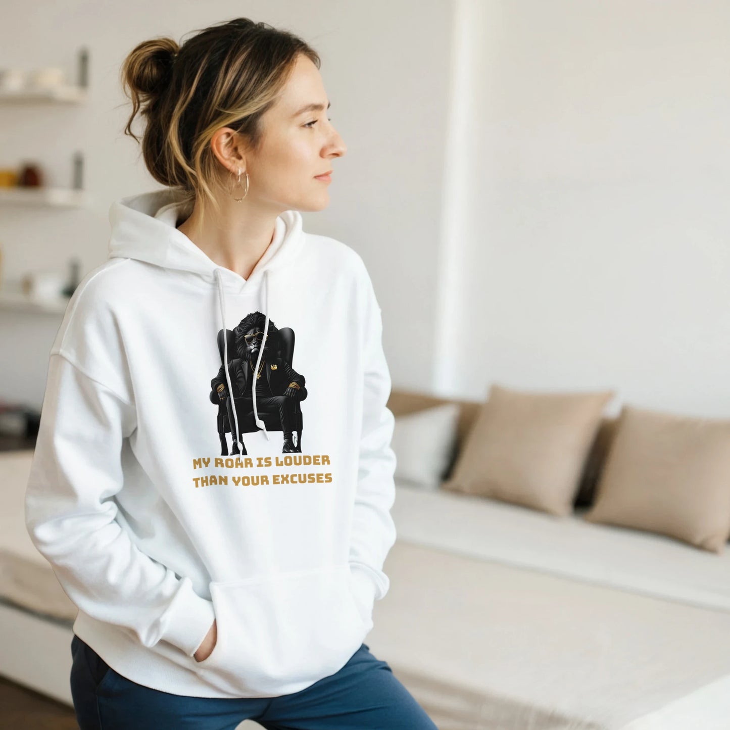 Alpha Lion King 'My Roar is Louder' Hoodie - ROMAG Store