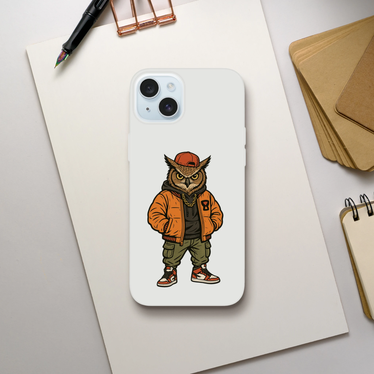 Cool Owl Swag iPhone Flexi Case - ROMAG Store