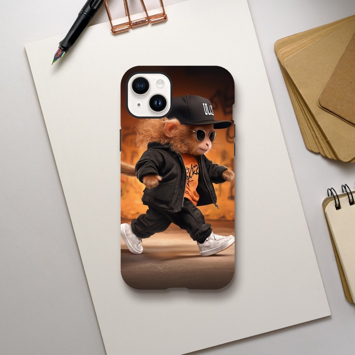 Street Smart Monkey iPhone Tough Case - ROMAG Store