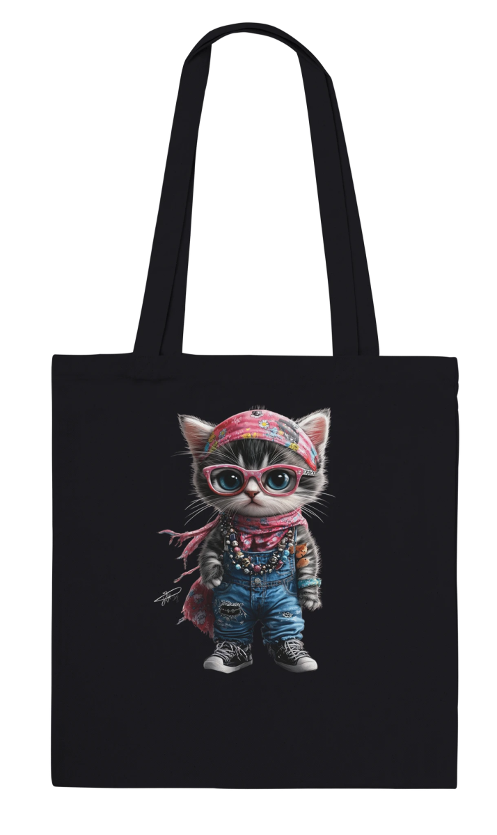 Street - Smart Kitty Tote Bag - ROMAG Store