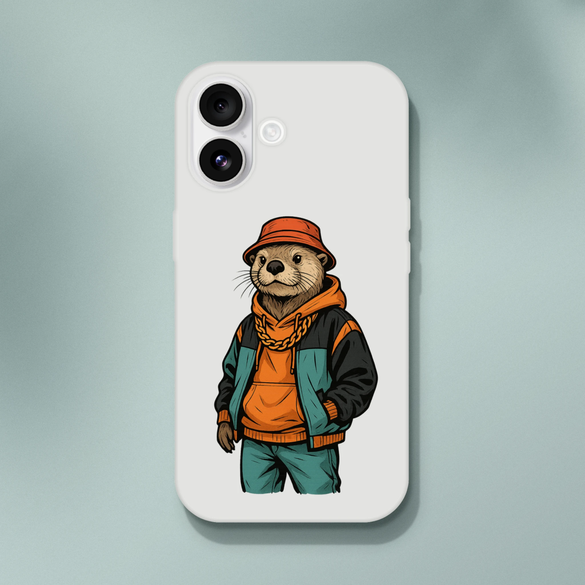 Retro Street Otter iPhone Flexi Case - ROMAG Store
