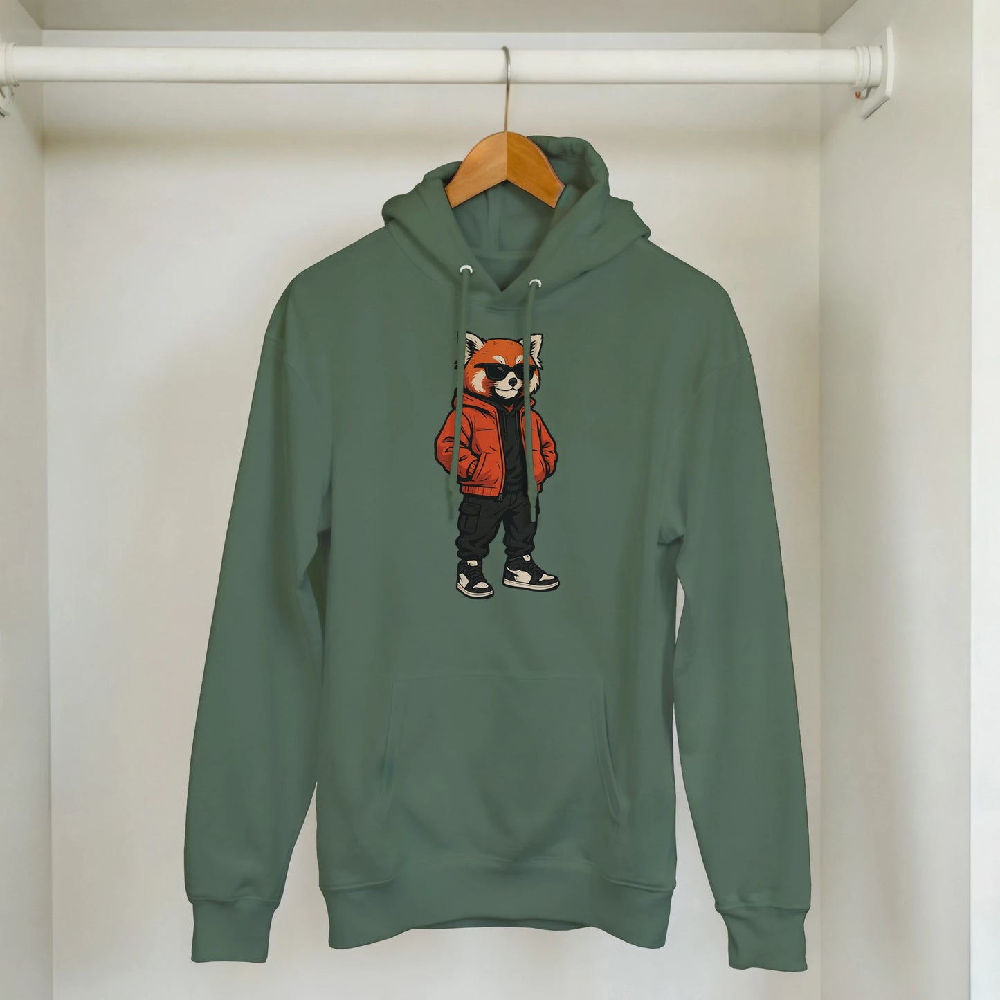 Cool Red Panda Streetwear Hoodie - ROMAG Store