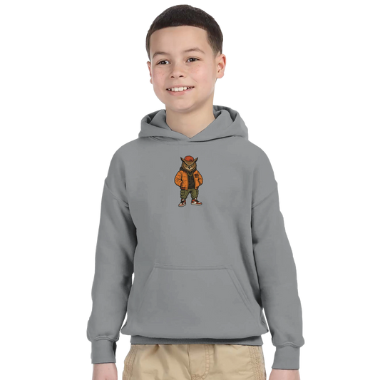 Cool Owl Streetwear Kids Hoodie - ROMAG Store