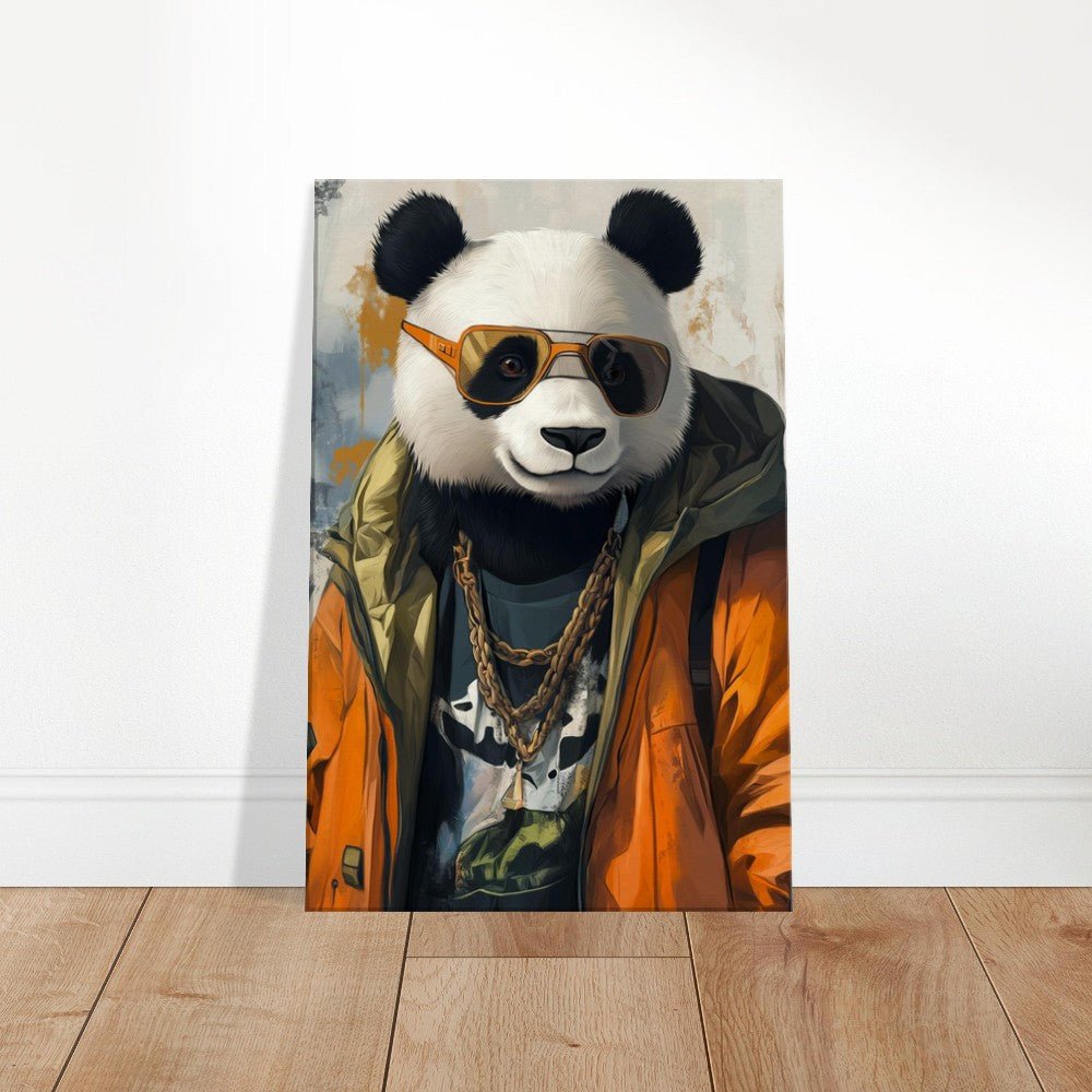 Cool Panda in Streetwear Canvas - ROMAG Store