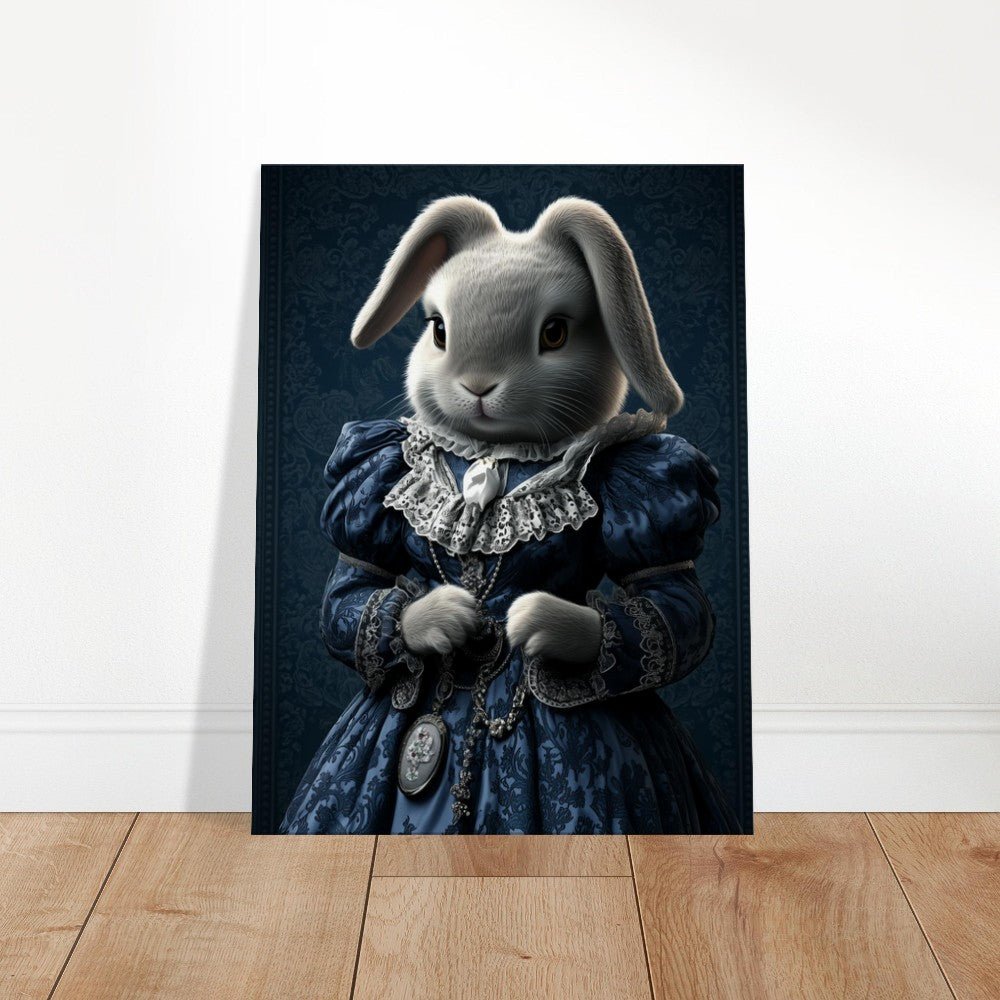 Victorian Regal Rabbit Canvas Art - ROMAG Store