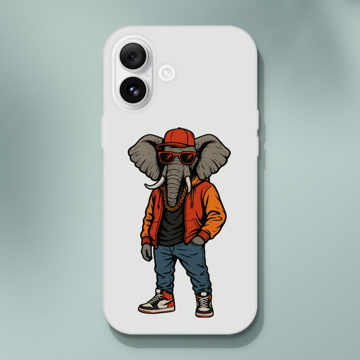 Hip - Hop Elephant iPhone Flexi Case - ROMAG Store