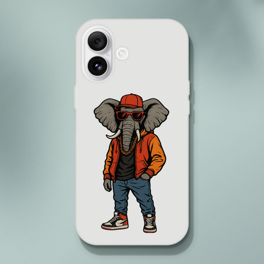Hip - Hop Elephant iPhone Flexi Case - ROMAG Store