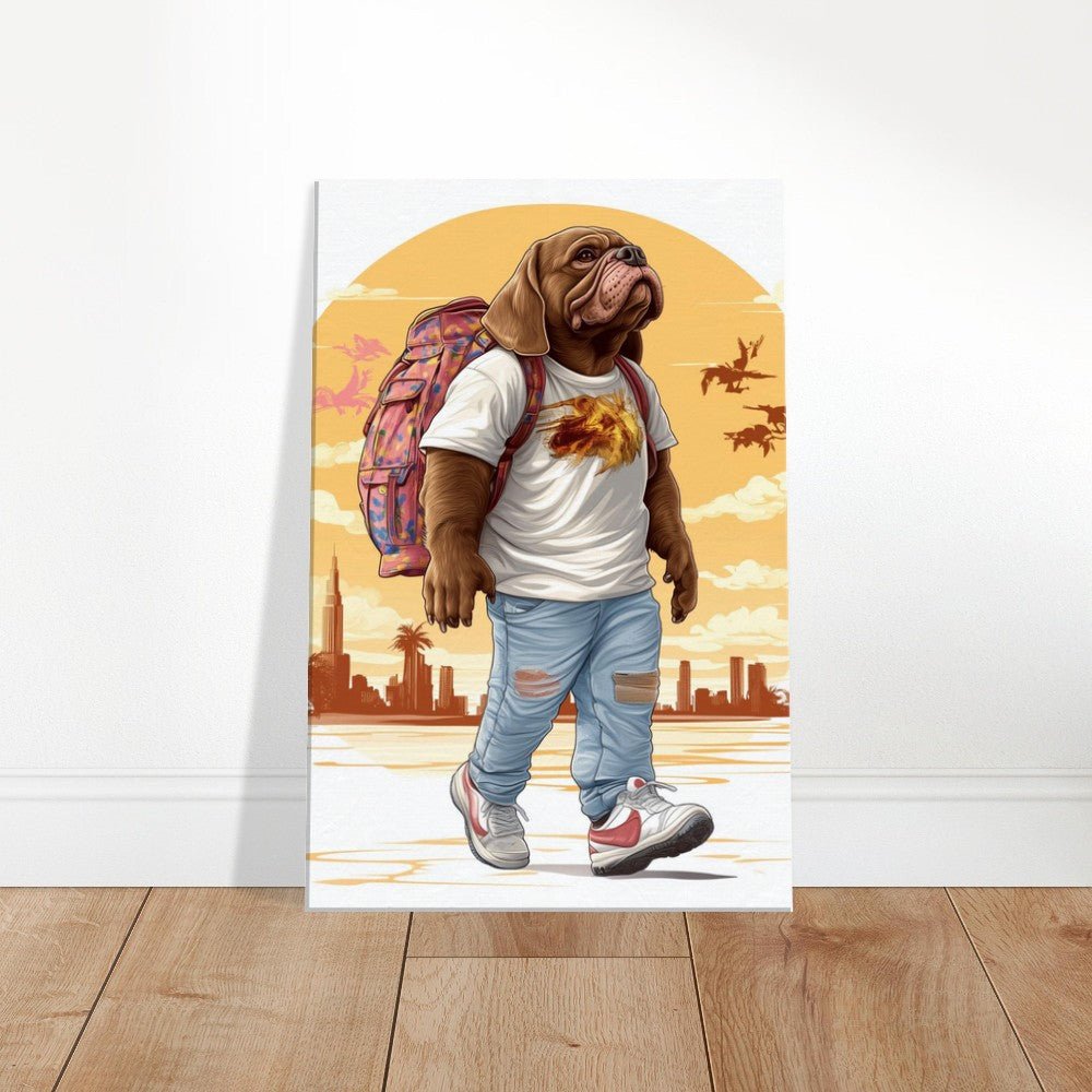 Urban Pug Life Canvas Art - ROMAG Store