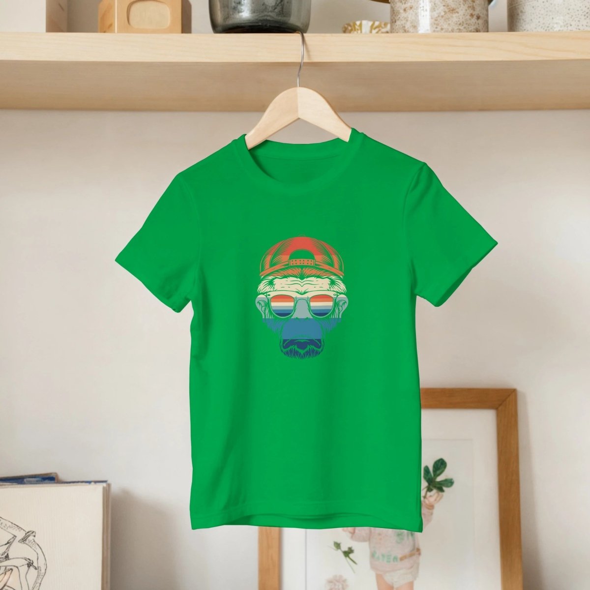 Cool Retro Ape Kids T-Shirt - ROMAG Store