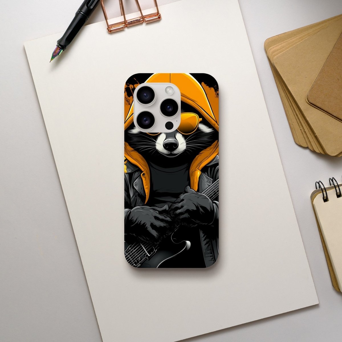 Rock 'n' Roll Raccoon iPhone Tough Case - ROMAG Store