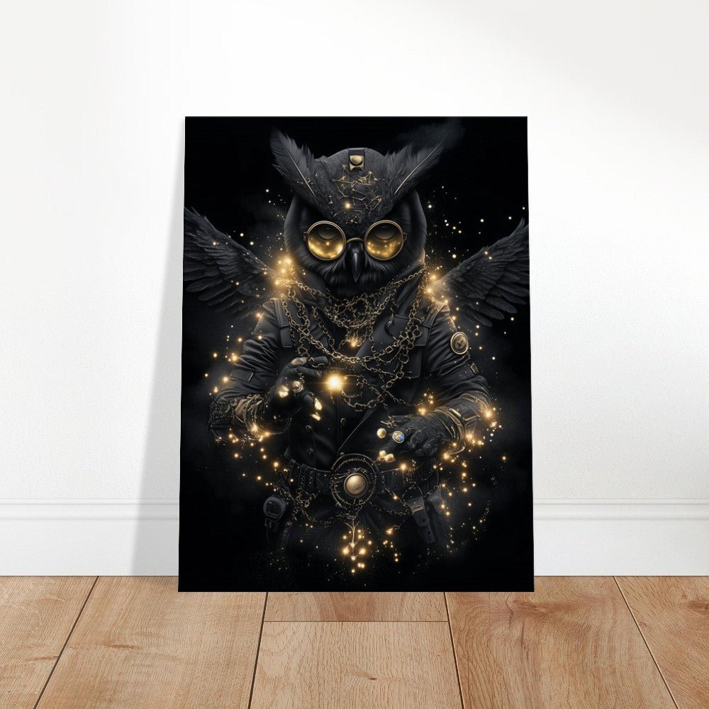 Steampunk Owl Canvas Art - ROMAG Store