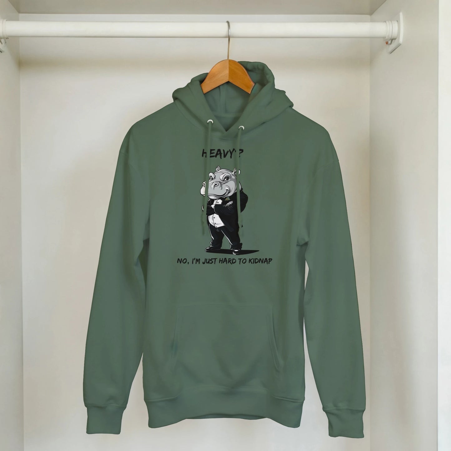 Dapper Hippo 'Hard to Kidnap' Hoodie - ROMAG Store