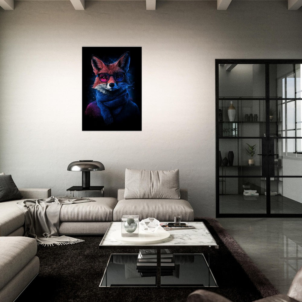 Cosmic Cool Fox Canvas - ROMAG Store