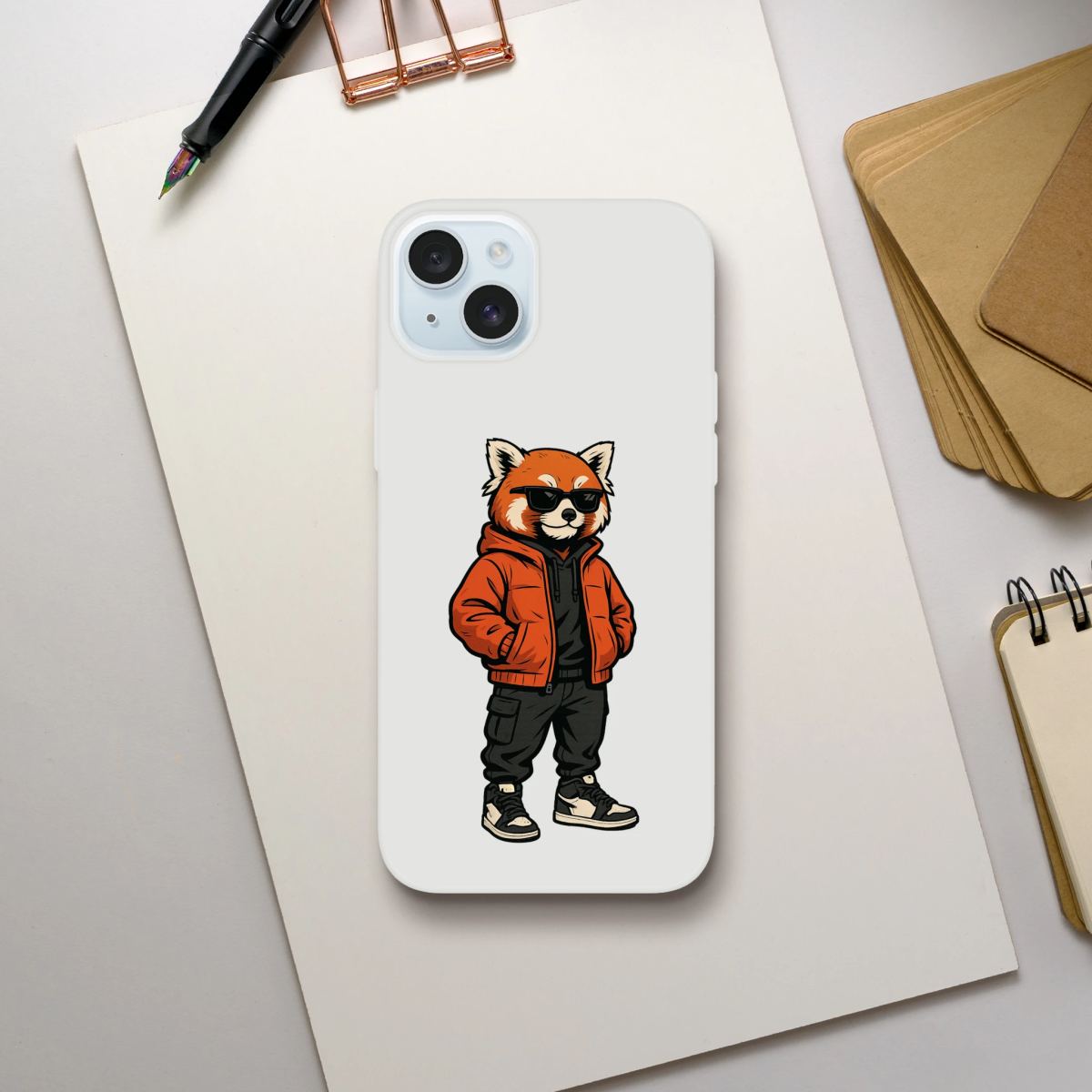 Red Panda Street Style iPhone Flexi Case - ROMAG Store