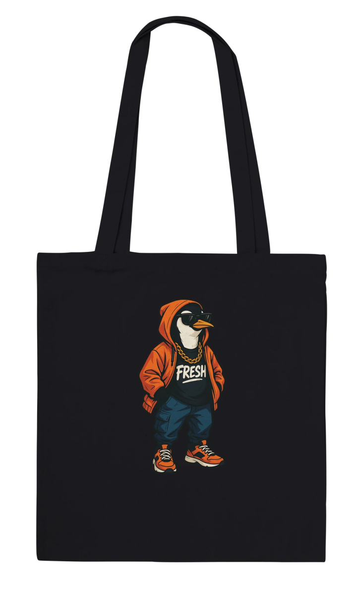 Fresh Penguin Streetwear Tote Bag - ROMAG Store