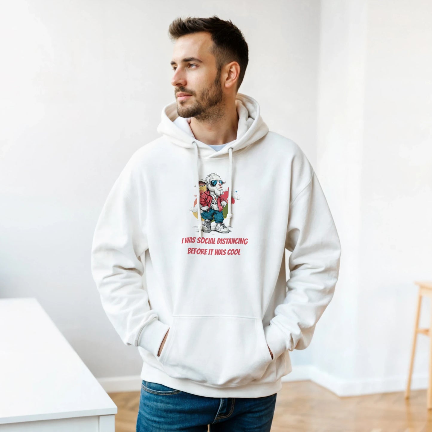 Social Distancing Goat Hoodie - ROMAG Store