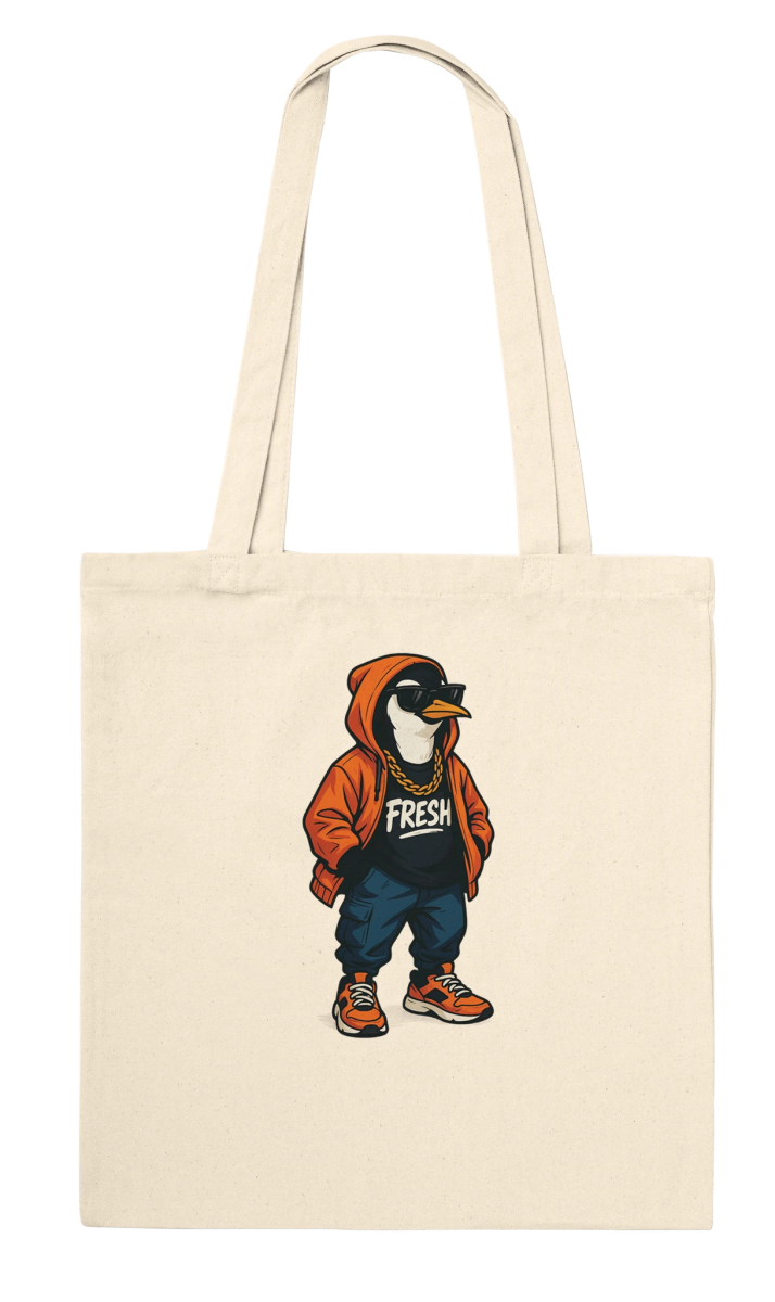 Fresh Penguin Streetwear Tote Bag - ROMAG Store