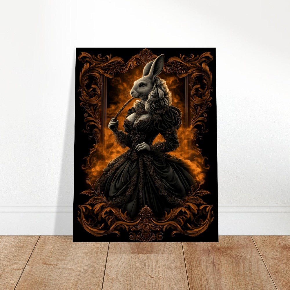Elegant Rabbit in Ball Gown Canvas - ROMAG Store