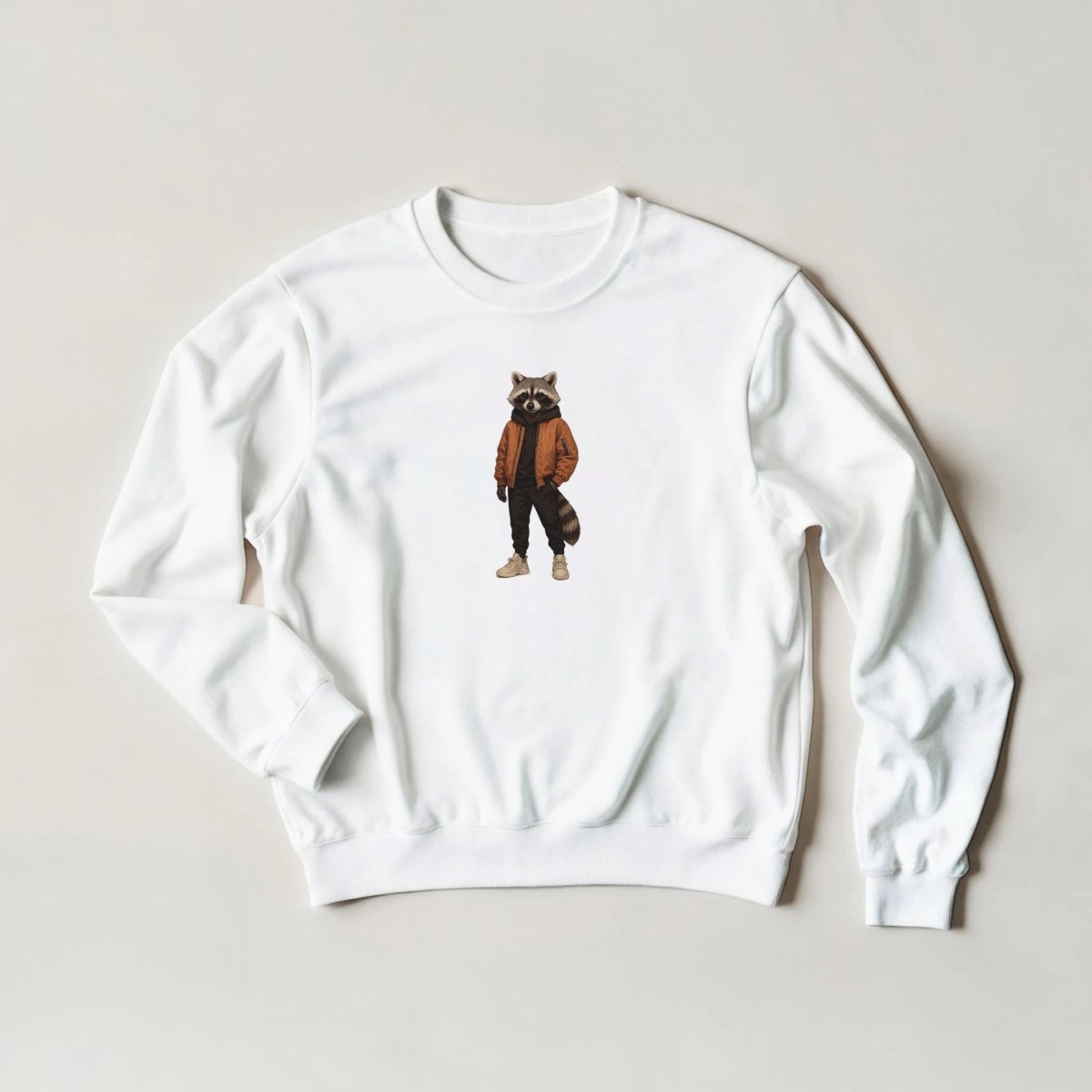 Raccoon Bomber Sweatshirt - ROMAG Store