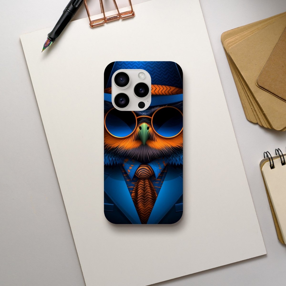 Sophisticated Owl in Fedora iPhone Tough Case - ROMAG Store