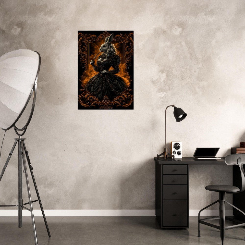 Elegant Rabbit in Ball Gown Canvas - ROMAG Store