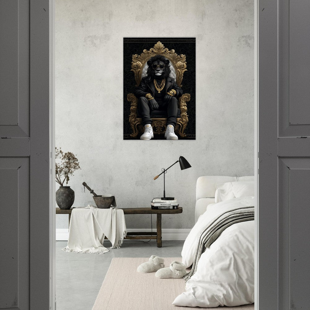 Luxury Suave Lion King Canvas Art - ROMAG Store