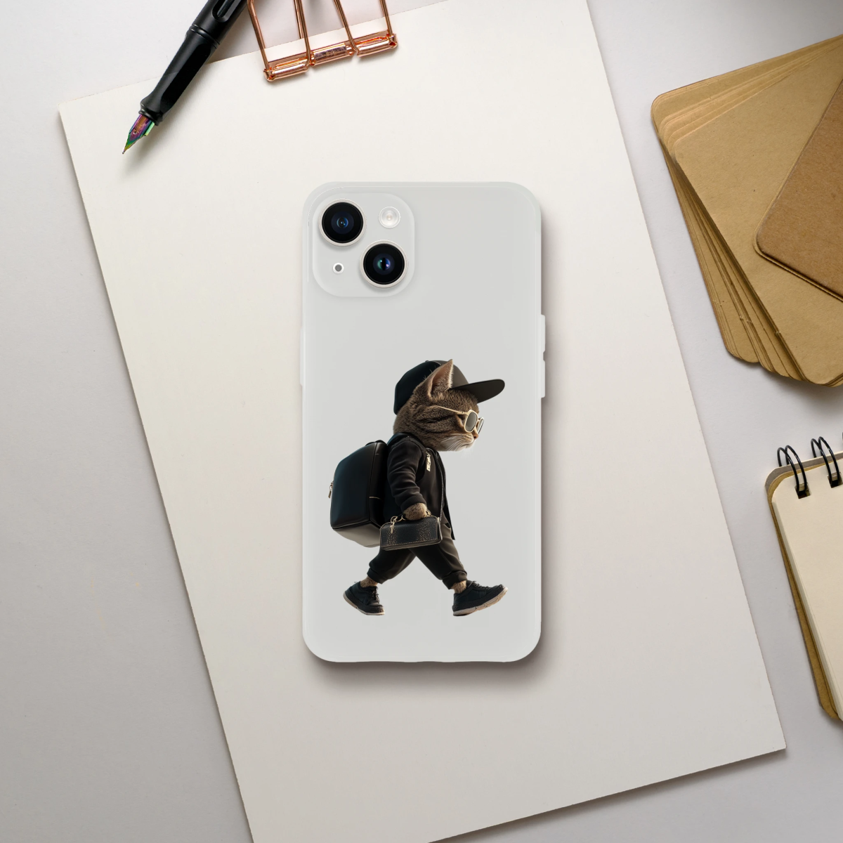 Cool Cat iPhone Flexi Case - ROMAG Store
