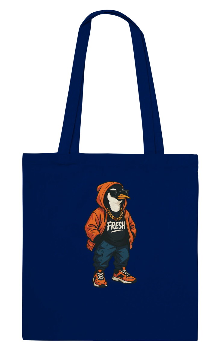 Fresh Penguin Streetwear Tote Bag - ROMAG Store