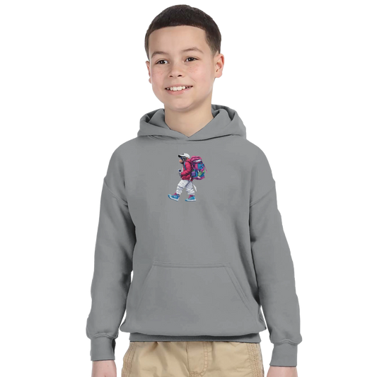 Vibrant Bear Explorer Kids Hoodie - ROMAG Store
