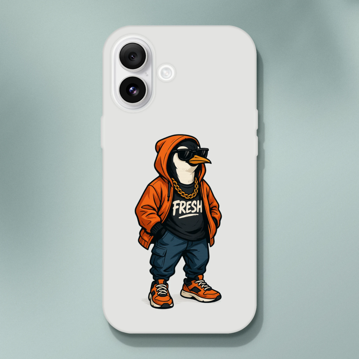Fresh Penguin Streetwear iPhone Flexi Case - ROMAG Store