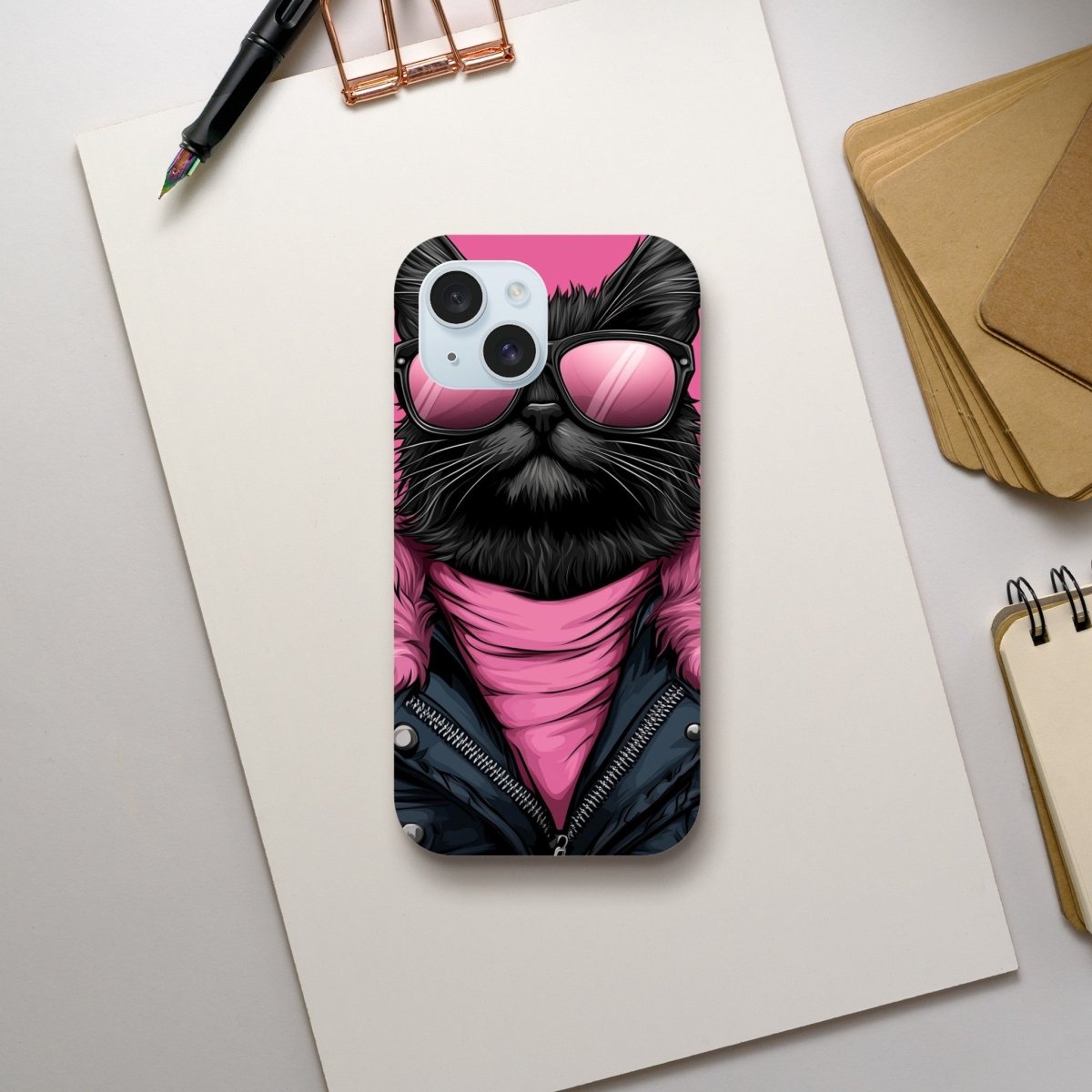 Punk Rock Kitty iPhone Tough Case - ROMAG Store