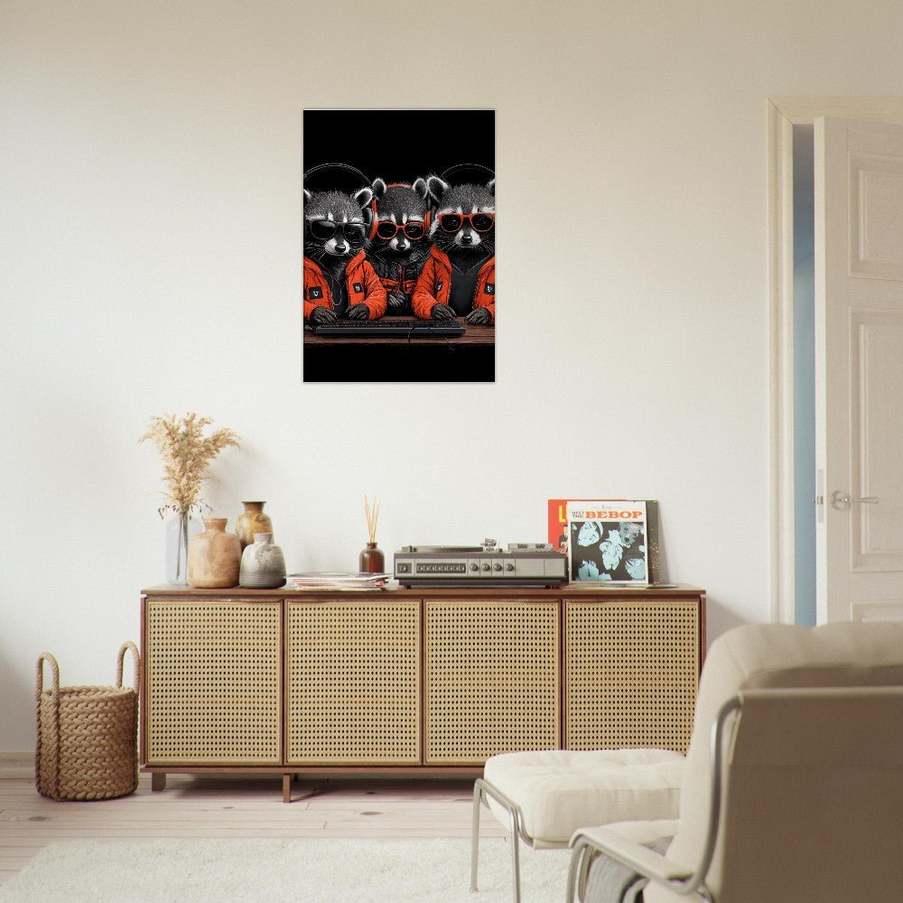 Urban Raccoon Squad Canvas - ROMAG Store